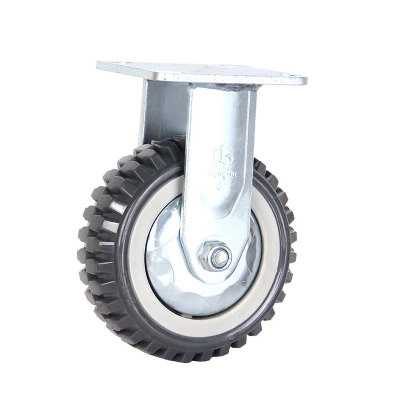 Industrial Rubber PU Cart Caster Wheels Swivel Trolley Castor